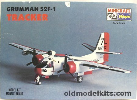 Hasegawa 1/72 Grumman S2F-1 (S-2A) Tracker Hi-Vis Paint Scheme, 1102 plastic model kit